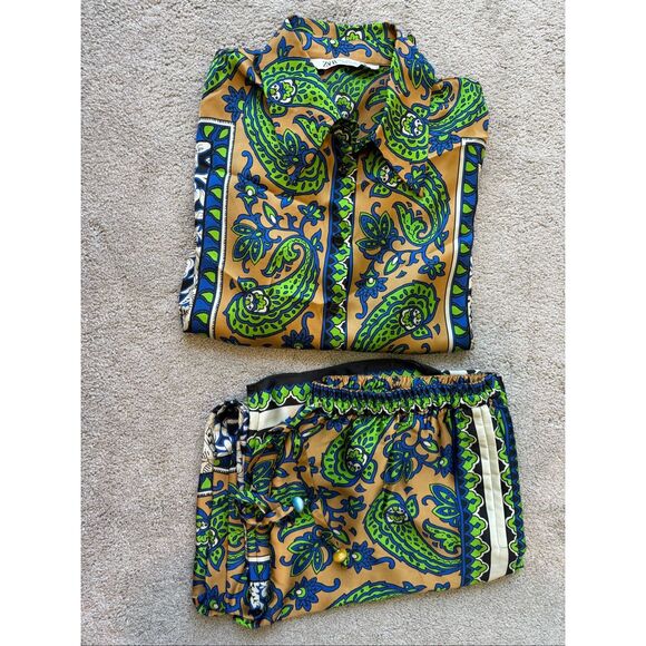 NWOT ⭐️Viral Zara 2 piece set, shirt and pants, Sz L $159 E40 - Picture 10 of 15